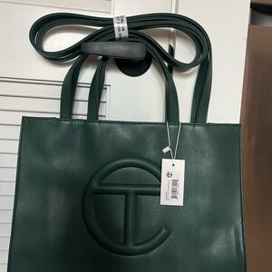 Telfar Dark Green Tote Bag